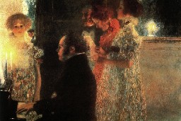 Schubert at the Piano by Gustav Klimt